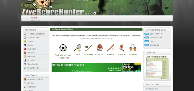 Обзор сайта livescorehunter.com